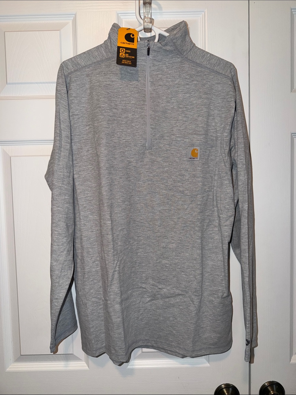 Carhartt Gray Quarter-Zip Performance Pullover